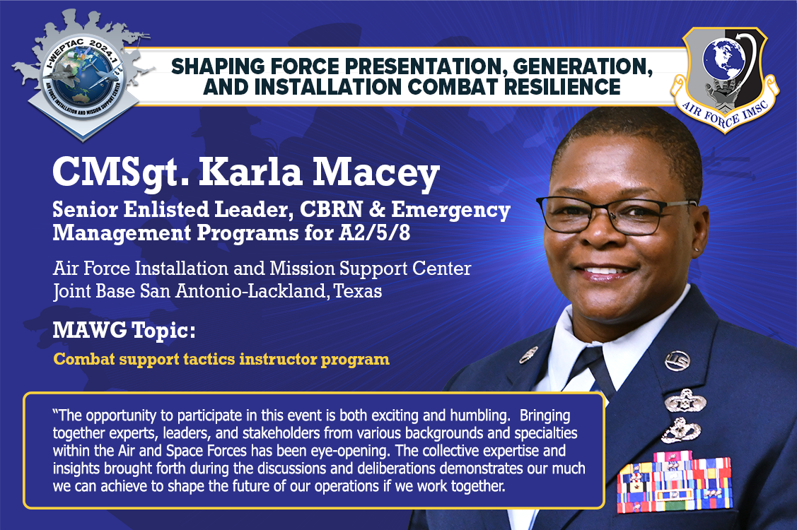 CMSgt. Karla Macey, MAWG 2 Co-Chair